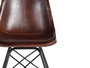 GINER Y COLOMER Silla estilo industrial tapizada en piel natural